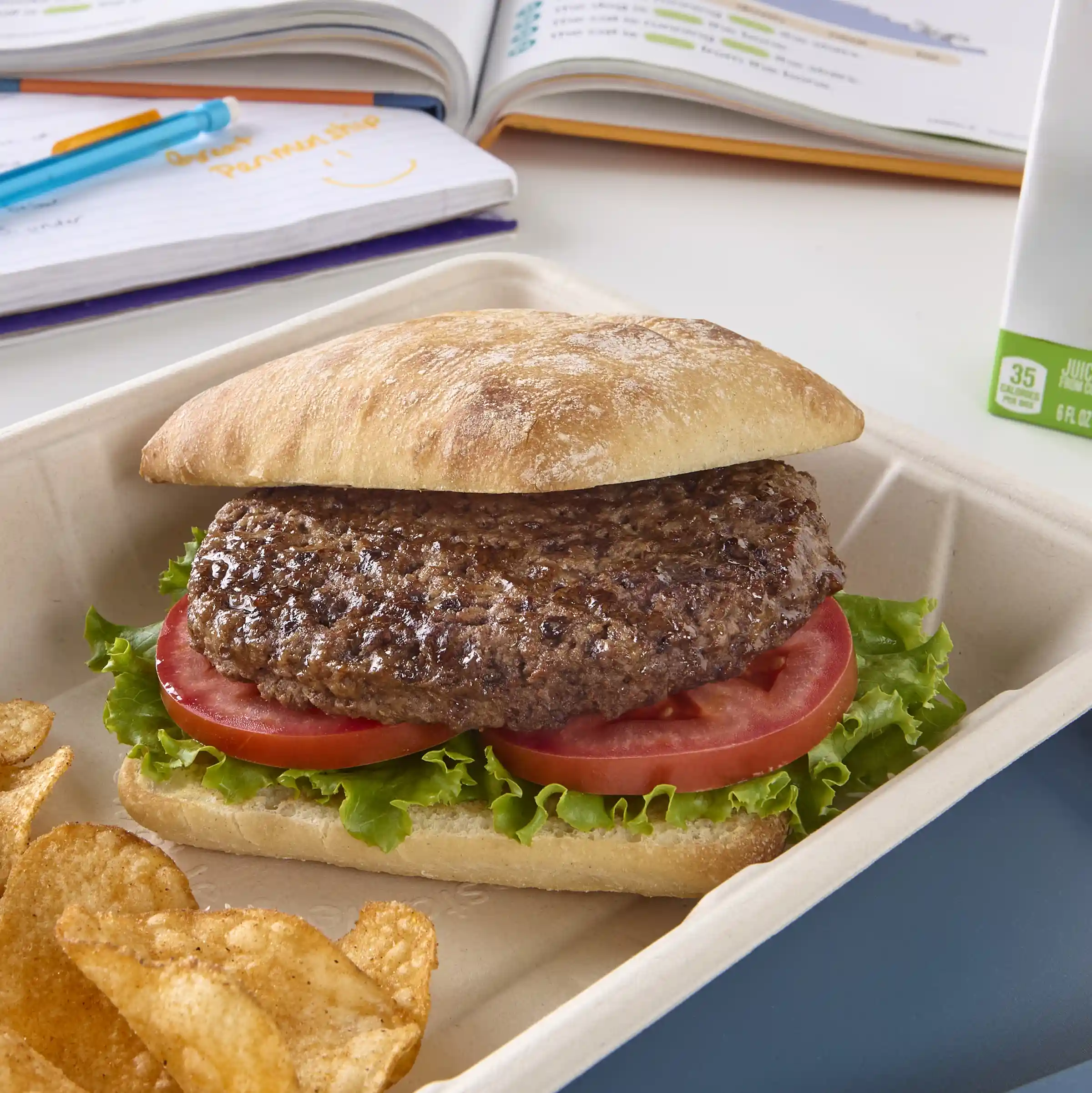 AdvancePierre™ Fully Cooked Flame Grilled Beef Burger, 3oz_image_2