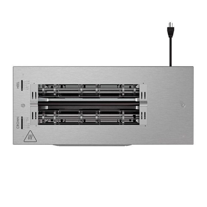 120-volt vertical contact bun toaster with 35-second fixed speed