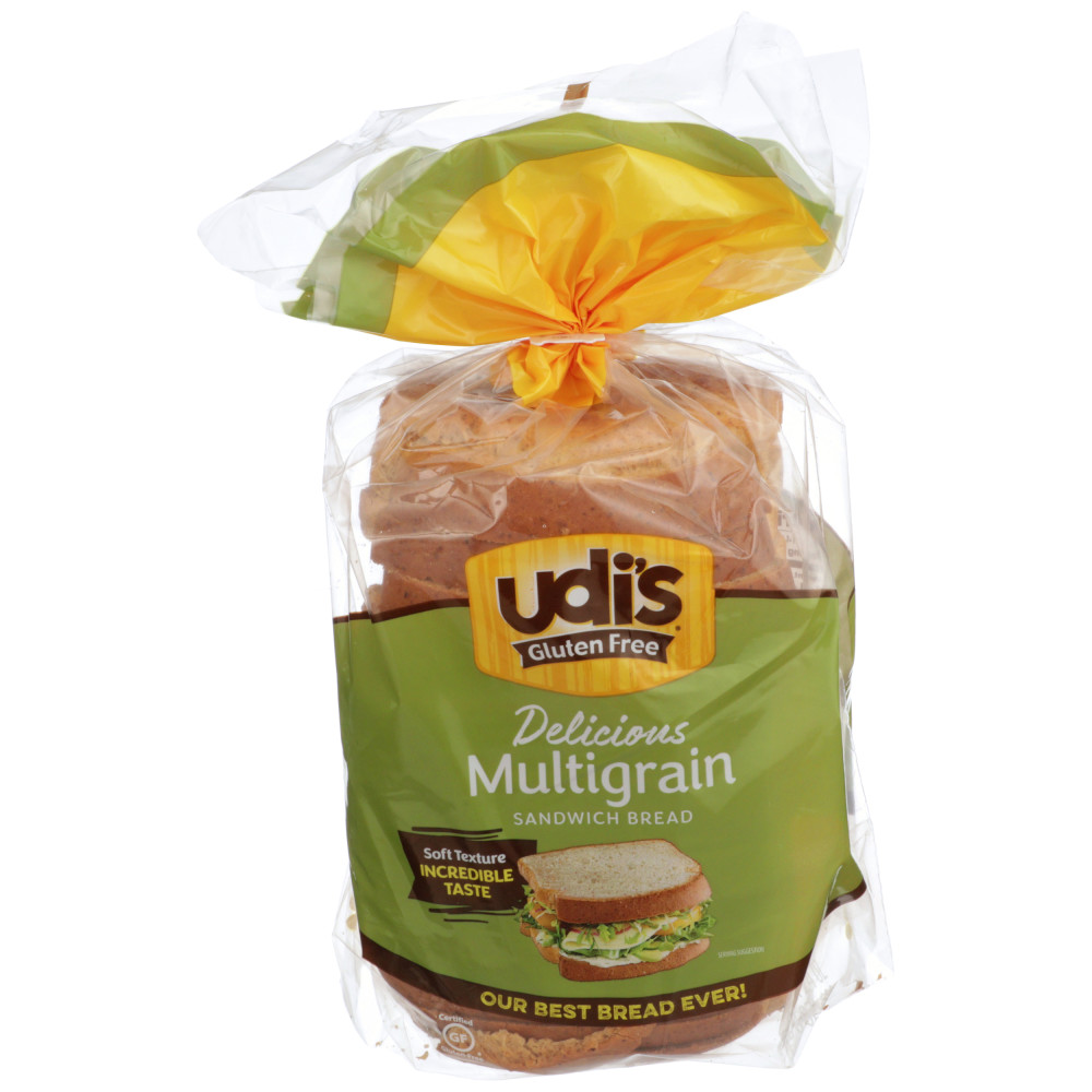 Udi's Delicious Gluten Free Soft Multigrain Bread 6/24oz Conagra