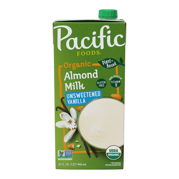 Organic Unsweetened Almond Vanilla Beverage
