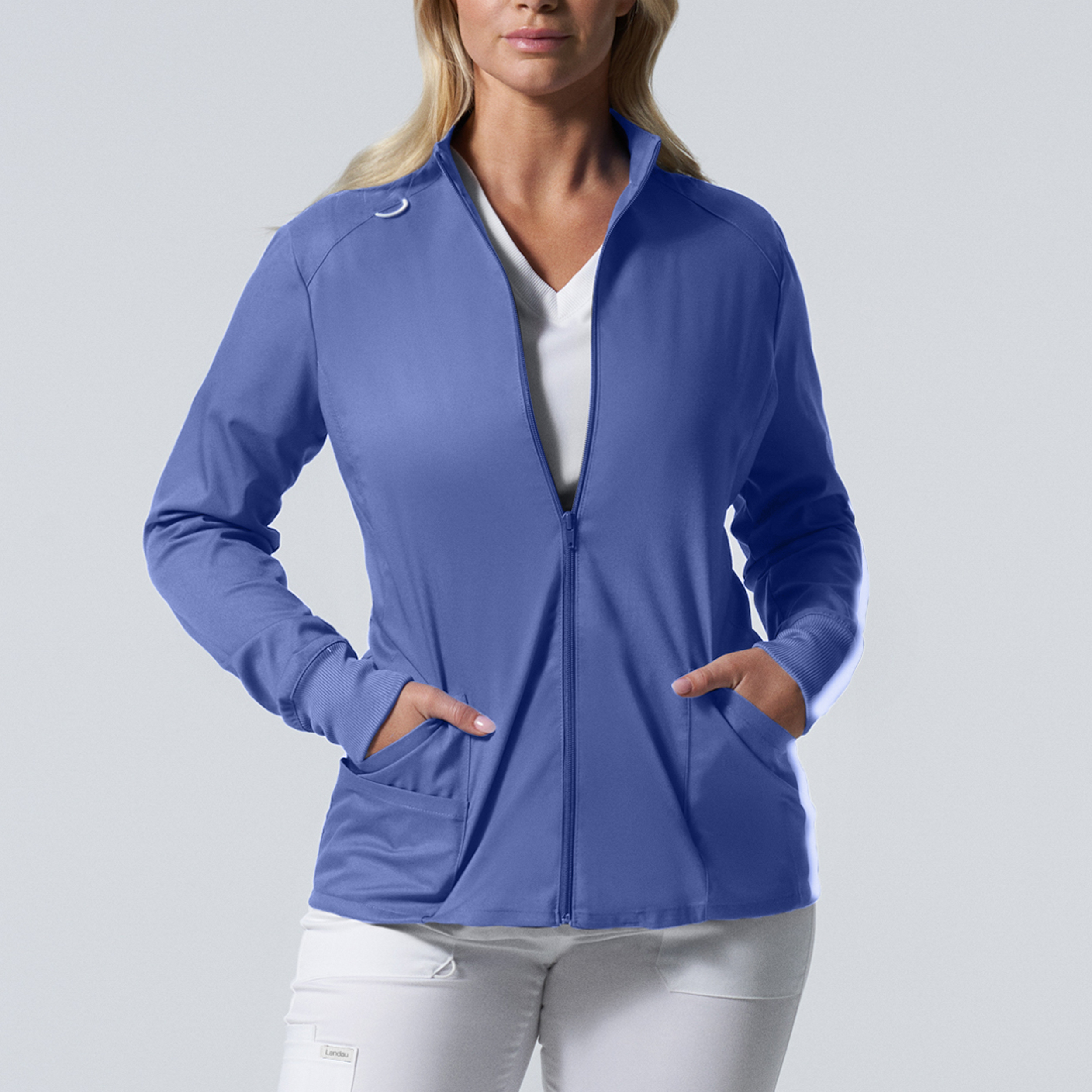 Landau ProFlex Women&#39;s 3&#45;Pocket Scrub Jacket-Landau