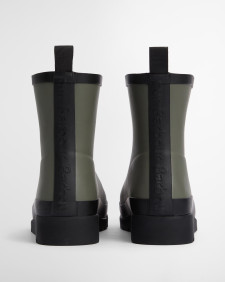 Portree Wedge Wellingtons Dusky Green/Black