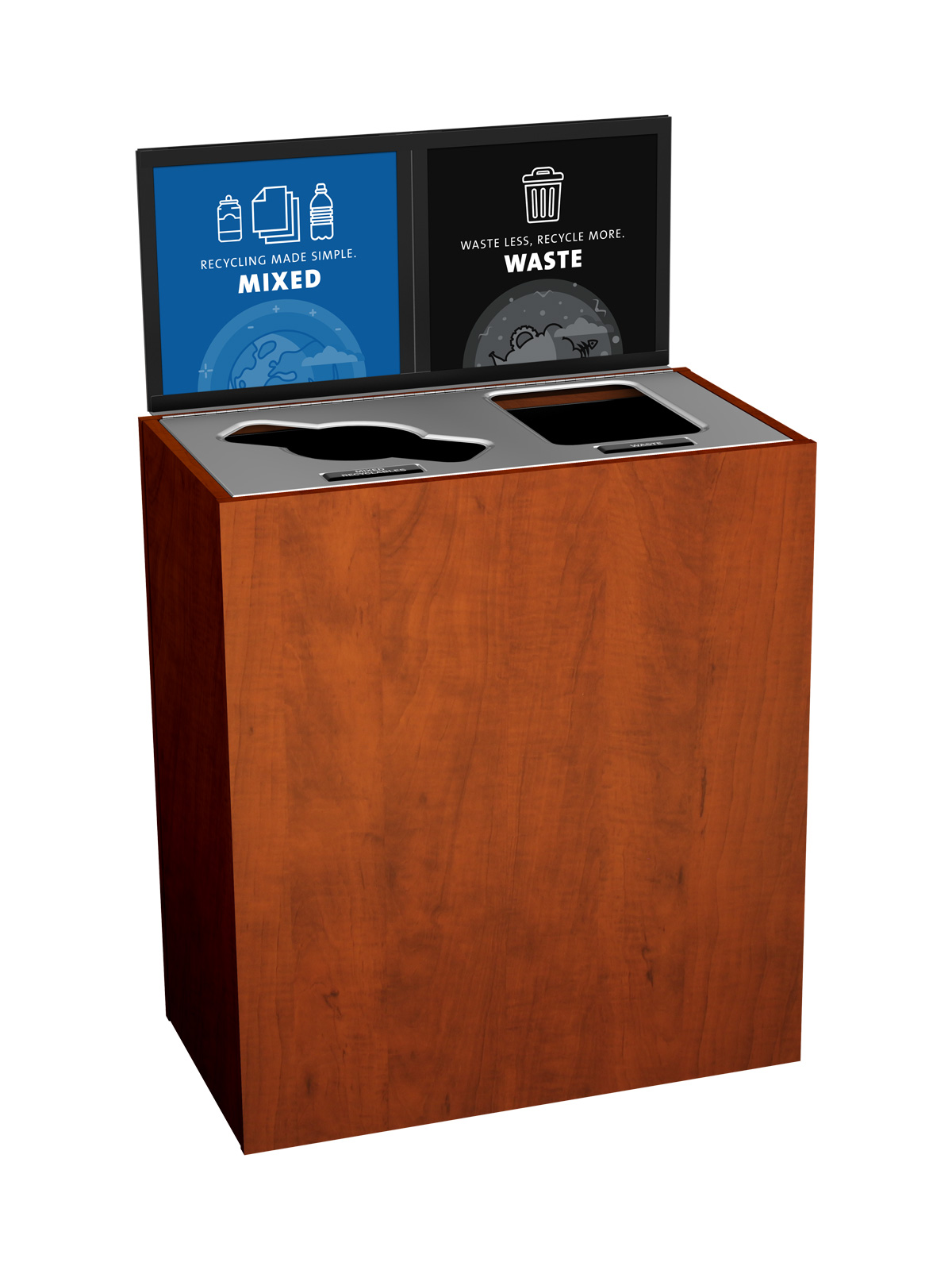 ARISTATA – Double – Kit – Mixed Recyclables-Waste – Mixed-Full – Midsummer Flame