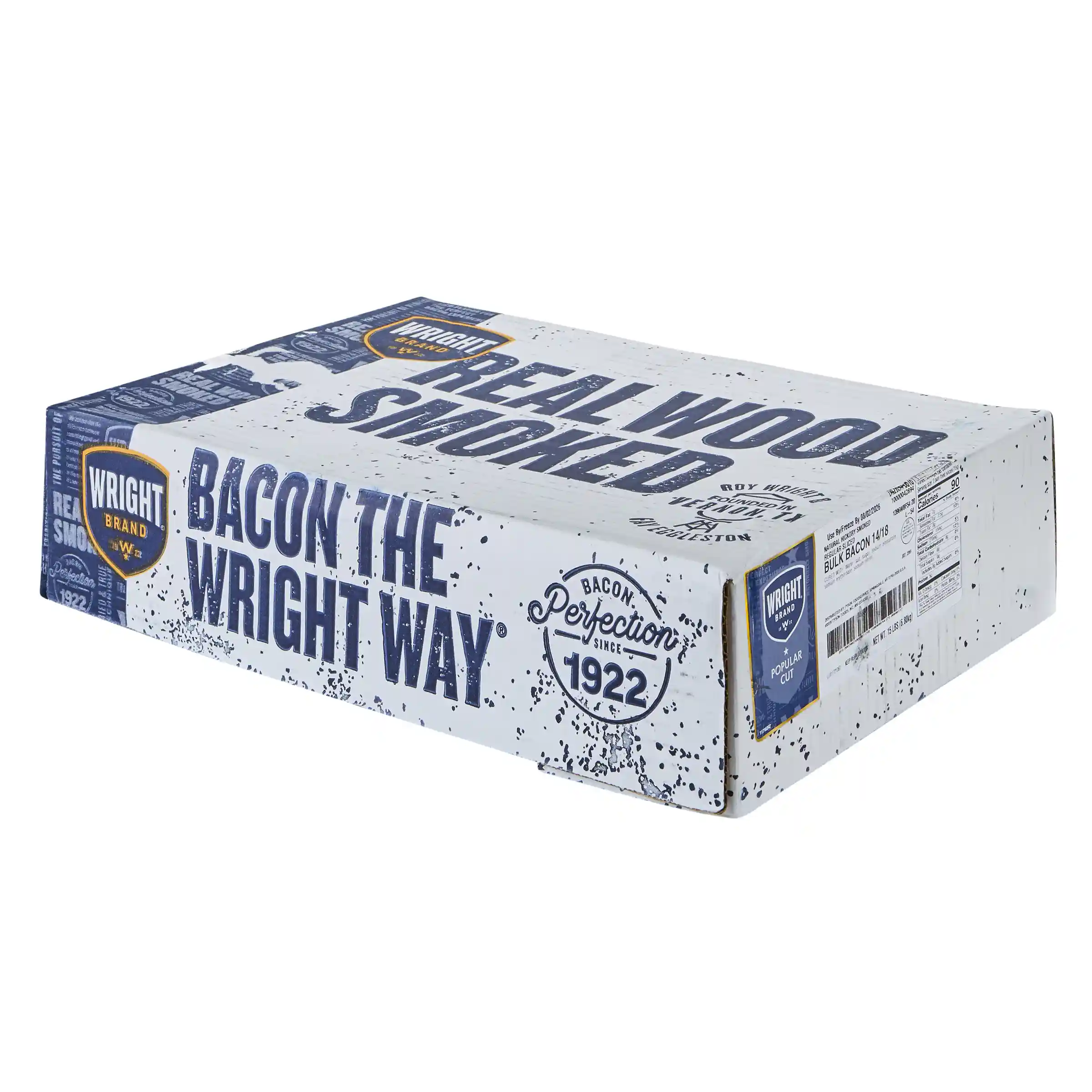 Wright® Brand Naturally Hickory Smoked Regular Sliced Bacon, 14-18 Slices Per Pound_image_5