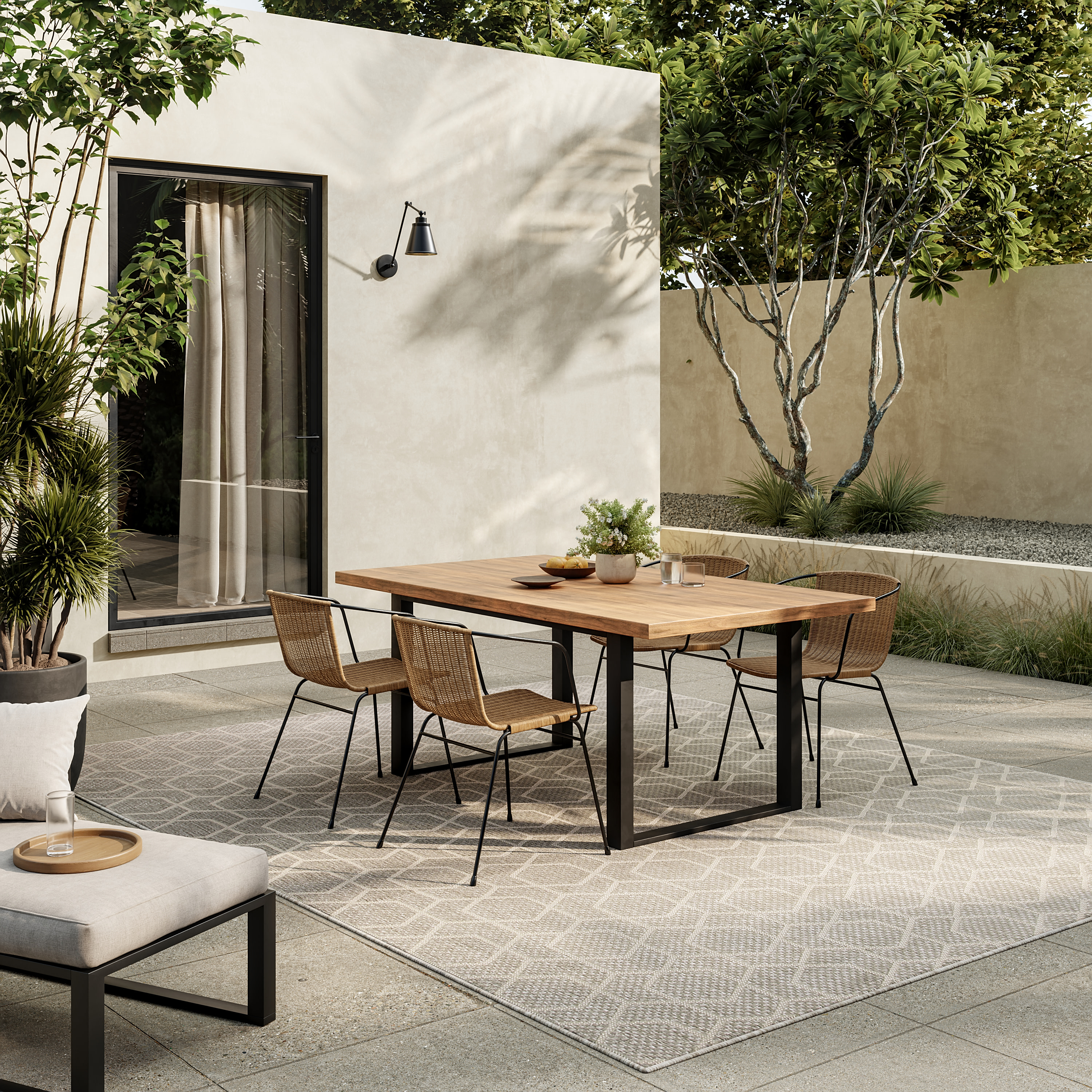 Nourison Horizon Indoor/Outdoor 9' x 12' Grey Modern Rug