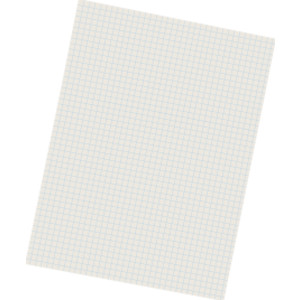 Grid Ruled Drawing Paper, White, 1/4" Quadrille Ruled, 9" x 12", 500 Sheets