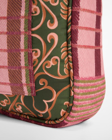 Barbour FARM Rio Maria Clara Tote Bag Pink Tartan