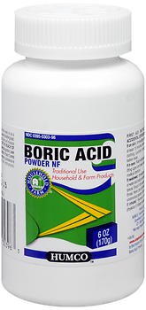 Humco Boric Acid Topical Powder, 6-ounce Bottle