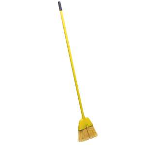 Impact, 7in, Small Angled Broom, Plastic Bristles, Yellow