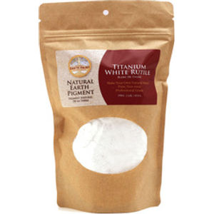 Earth & Mineral Pigments, Titanium White Rutile, 1 lb