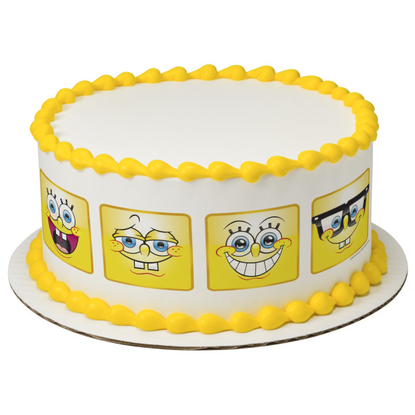 SpongeBob SquarePants Many Faces PhotoCake® Edible Image® Strips