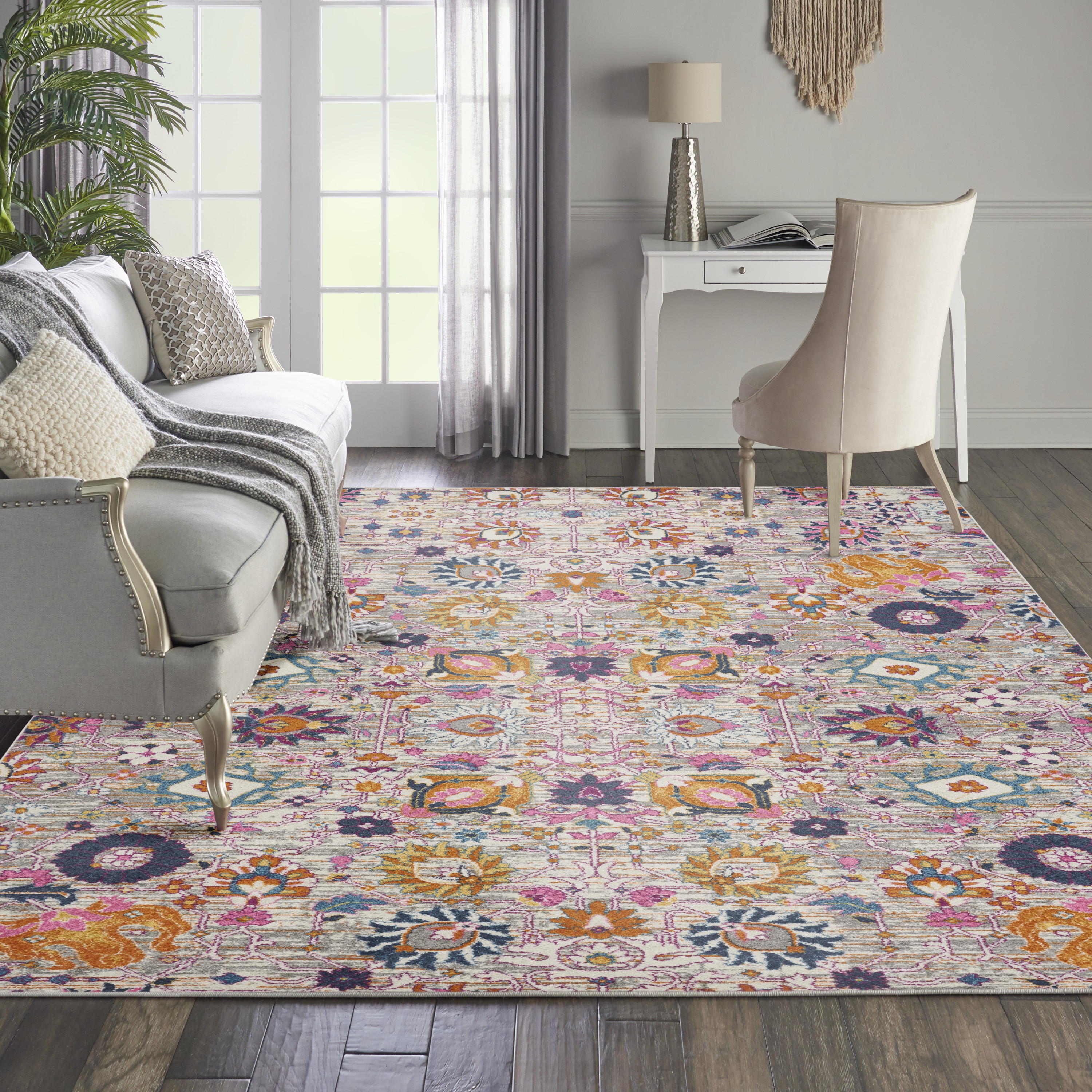 Nourison Passion 8' x 10' Silver Bohemian Indoor Rug