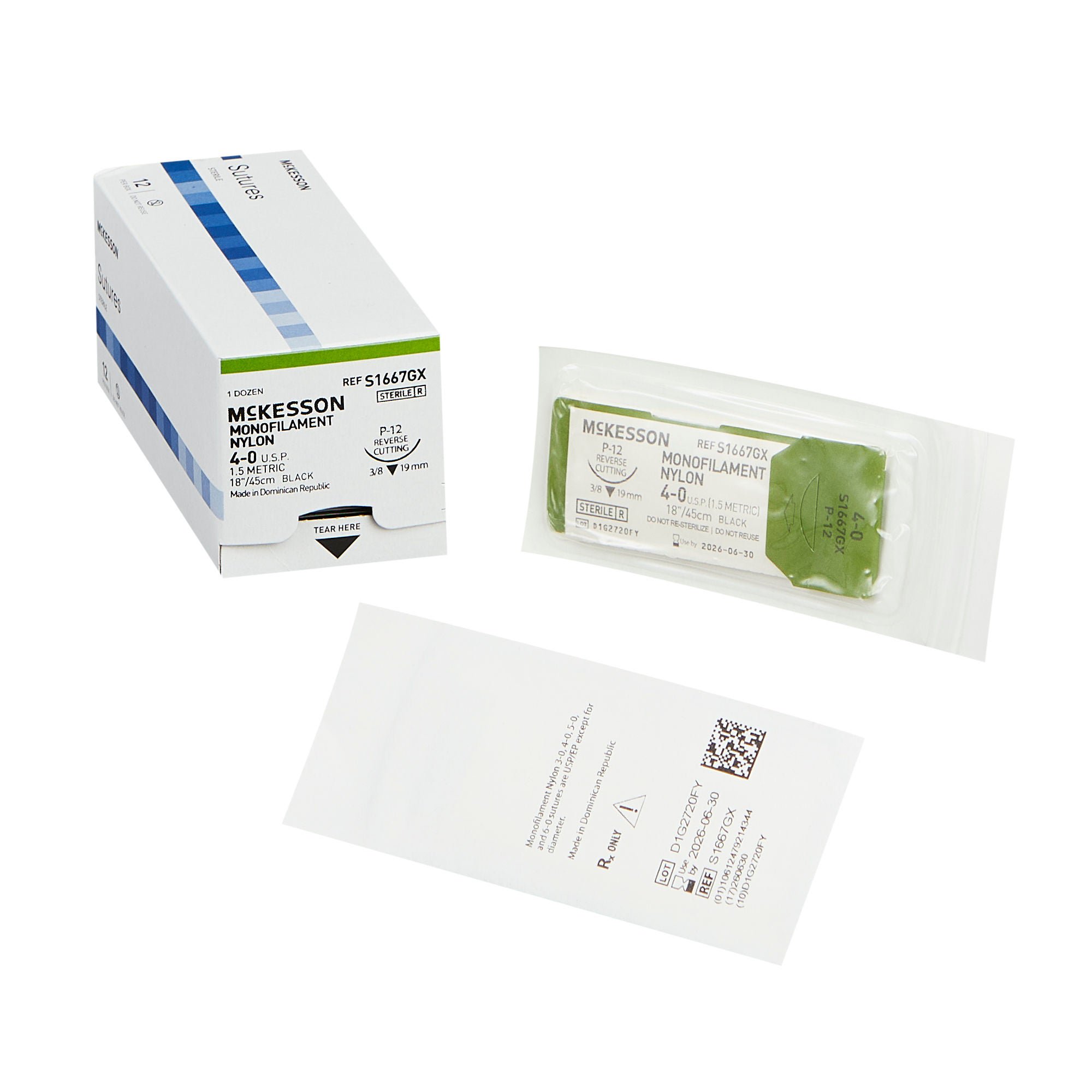 McKesson Suture with P-12 Needle