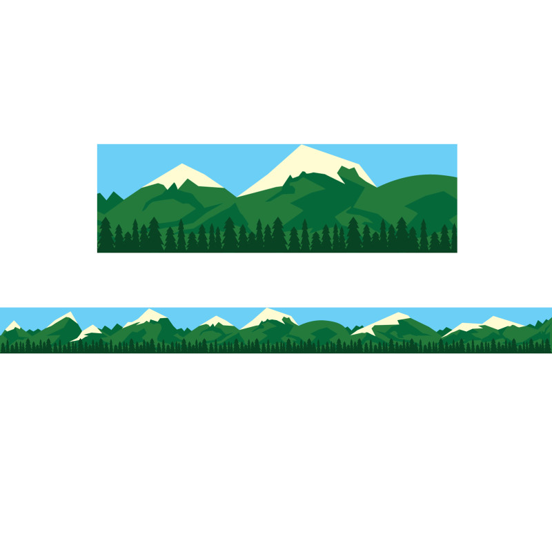 Mountain Border, 12 Strips/36 Feet