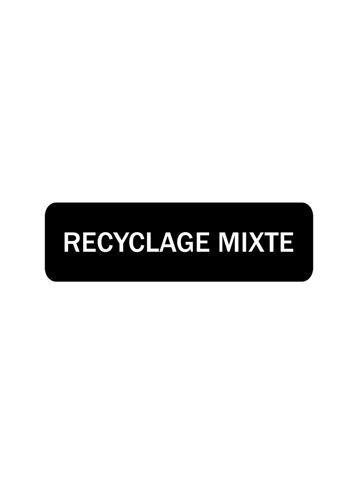 ARISTATA – Label – Recyclage Mixte – Black-White