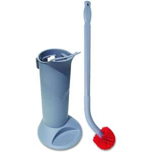 Unger, Ergo, 3.5in, Toilet Bowl Brush Kit, Nylon Bristles, Red