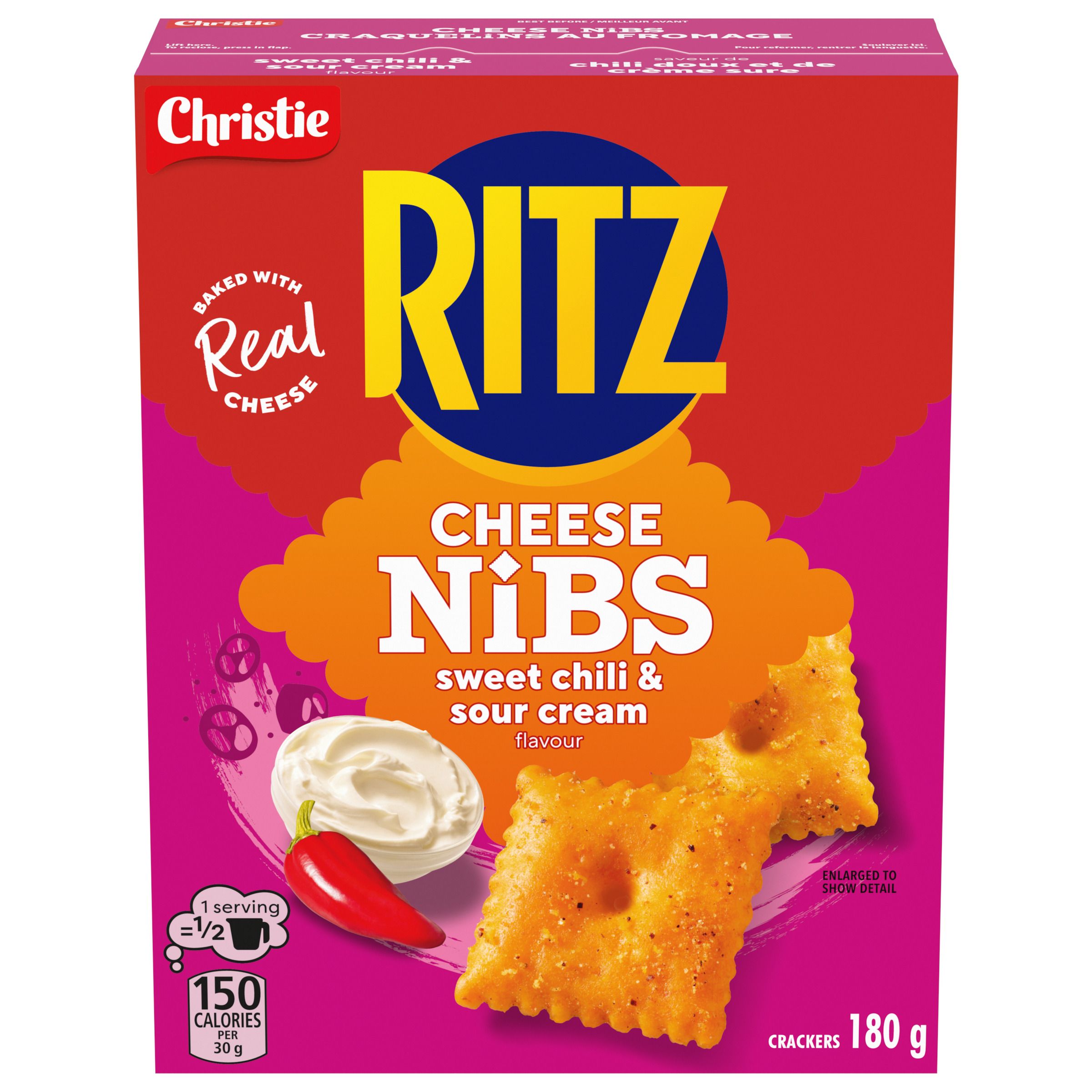 CHRISTIE RITZ CHEESE NIBS SWEET CHILI & SOUR CREAM 180g-thumbnail-0