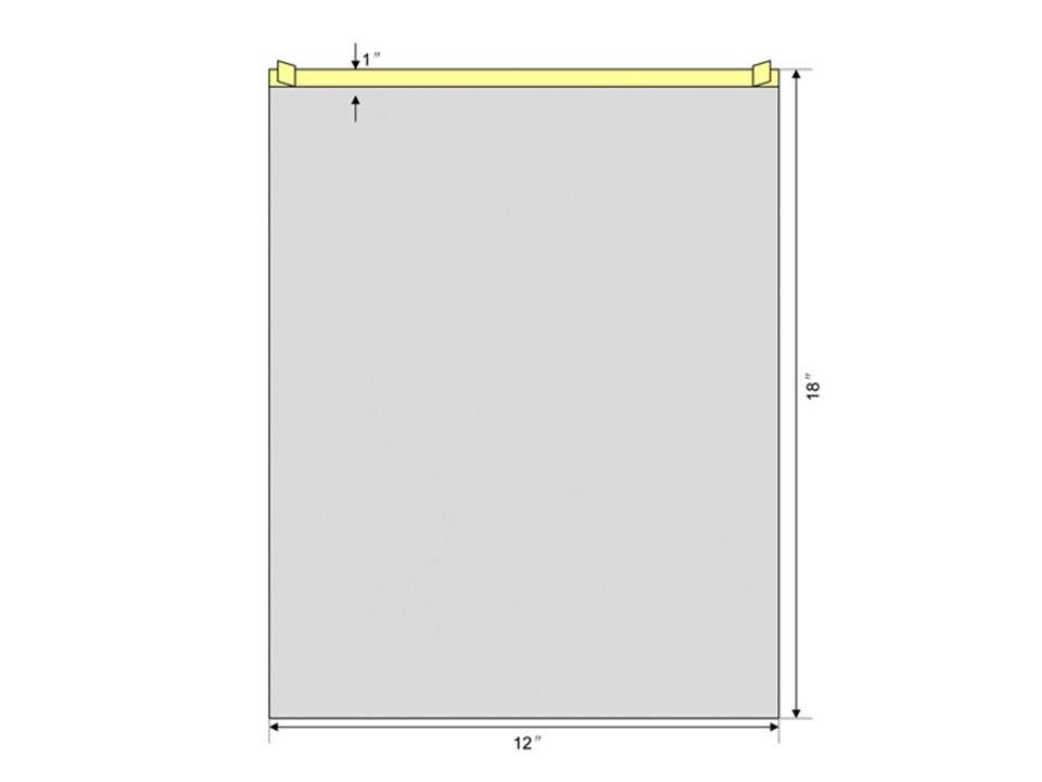 Welmed DRAPE, SURG CLEARVIEW STR 12"X18" (10/PK 4PK/CS)