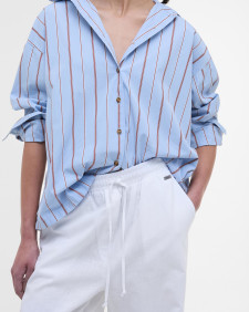 Christie Wide-Leg Trousers Classic White