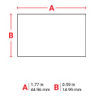 B30 Series Raised Panel Polyester Labels, 0.59" H x 1.77" W, Roll of 450 Labels, Black