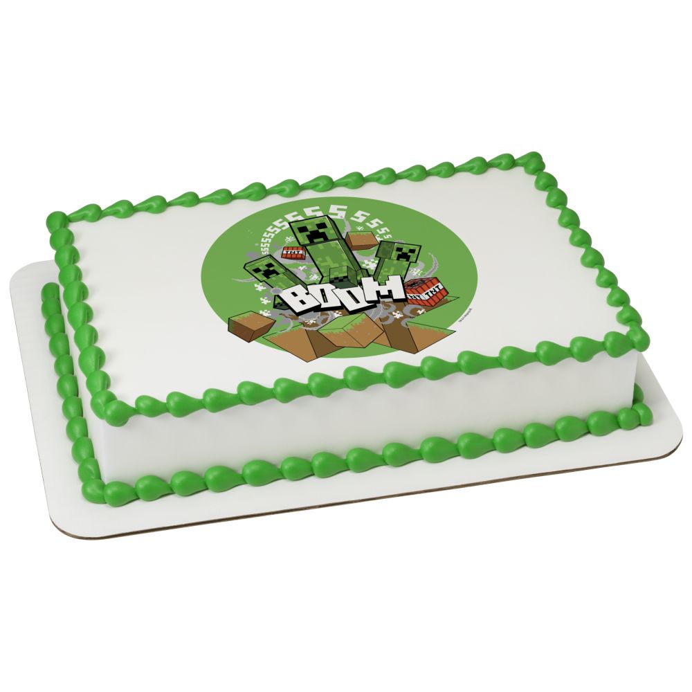 Image Cake MINECRAFT Boom