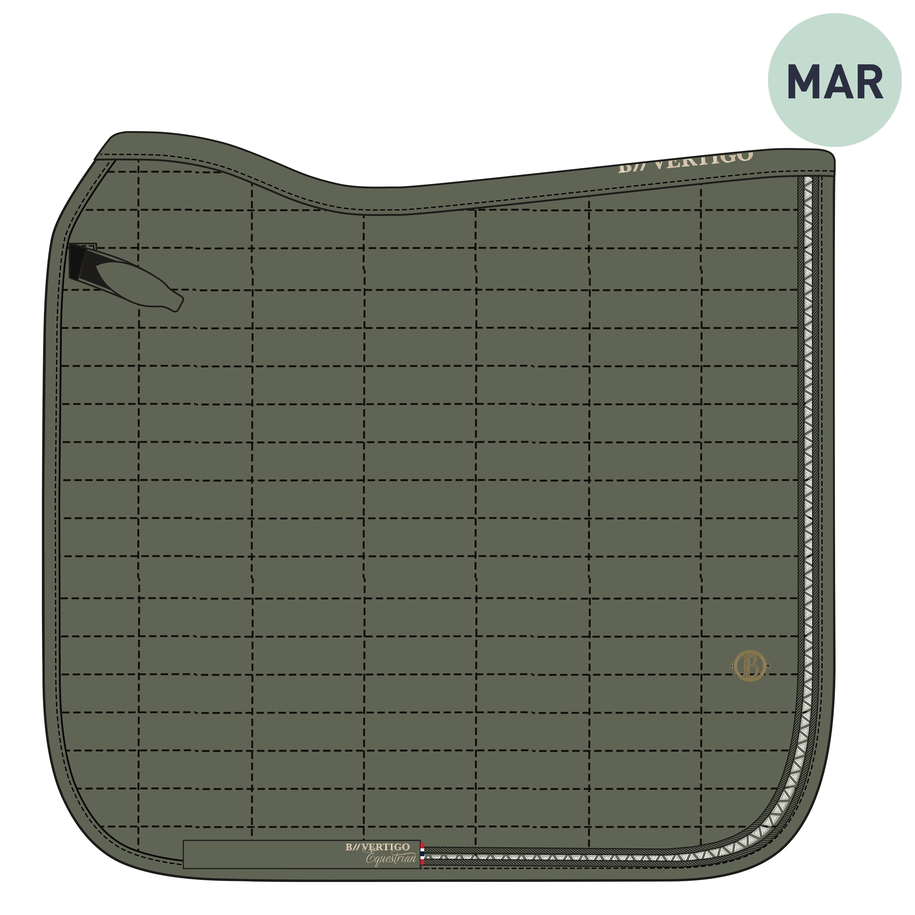 B Vertigo Wellington Dressage Saddle Pad