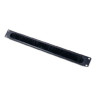 Cable Pass-Through Manager with Brush Strip Horizontal Mount Black 1RU