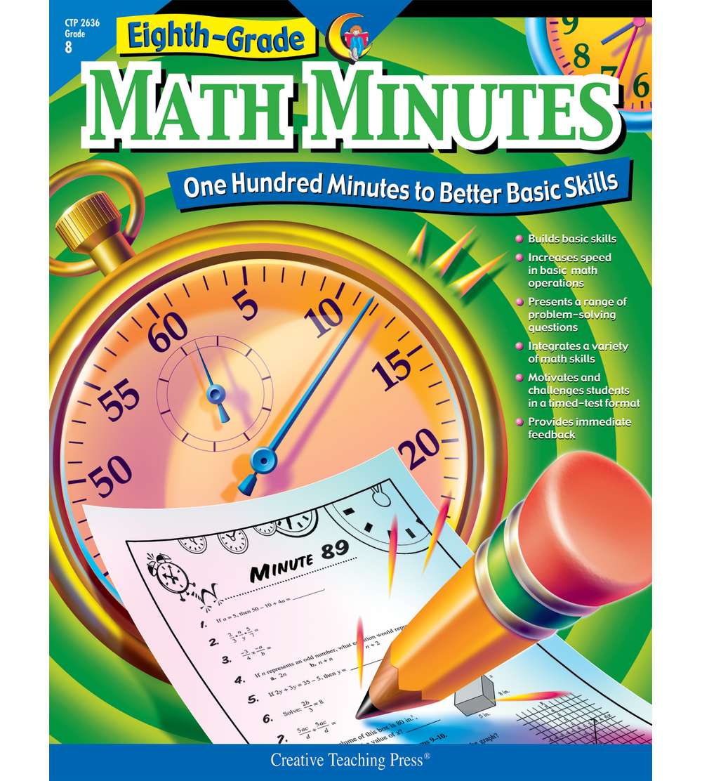 Math Minutes, Grade 8 - Creative Teaching Press® - CTP2636