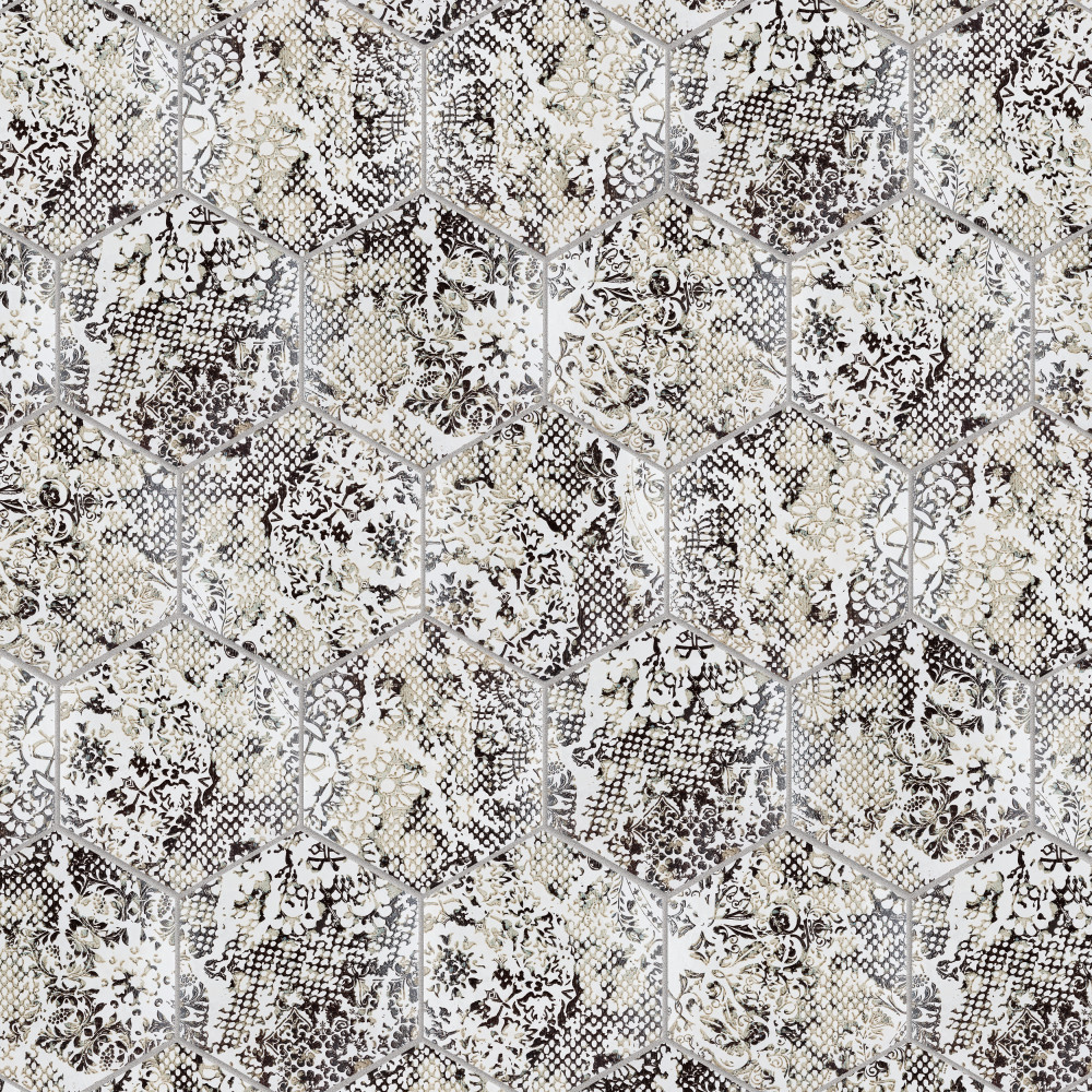 Inedita Hex White 9-7/8 in. x 11-1/4 in. Porcelain Floor and Wall Tile