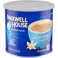 Maxwell House International French Vanilla Cafe-Style Beverage Mix, 29 oz Canister