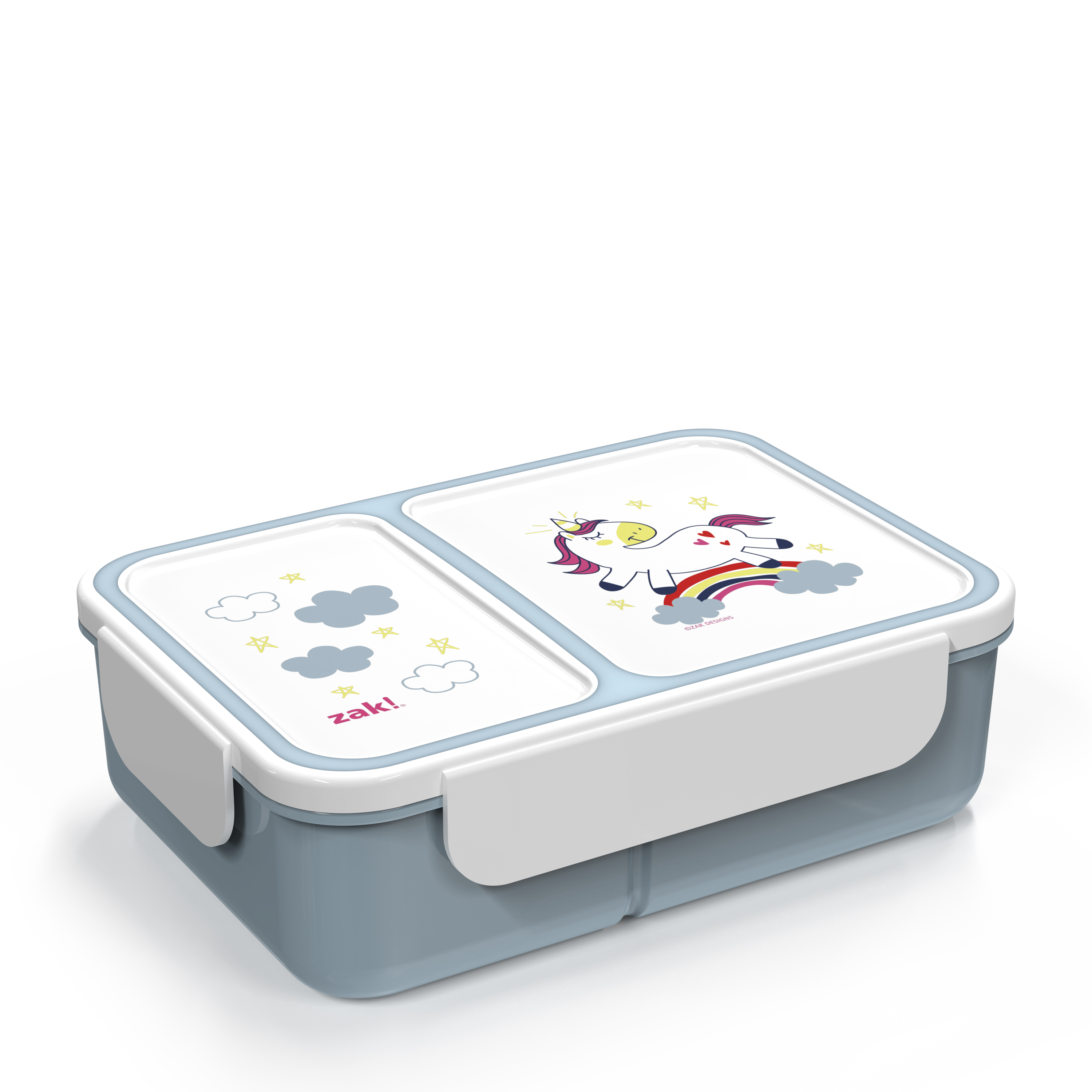 Happy Things Dual-compartment Reusable Bento Box, Unicorns slideshow image 2 Happy Things Dual-compartment Reusable Bento Box, Unicorns slideshow image 2