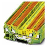 Ground Terminal Block Fast Connection 24-16 AWG 5.2mm W Green/Yellow