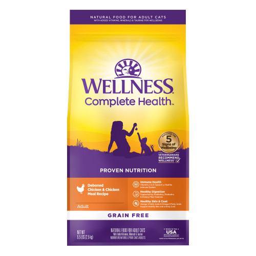 Wellness Complete Health Grain Free Deboned Chicken & Chicken Meal Front packaging