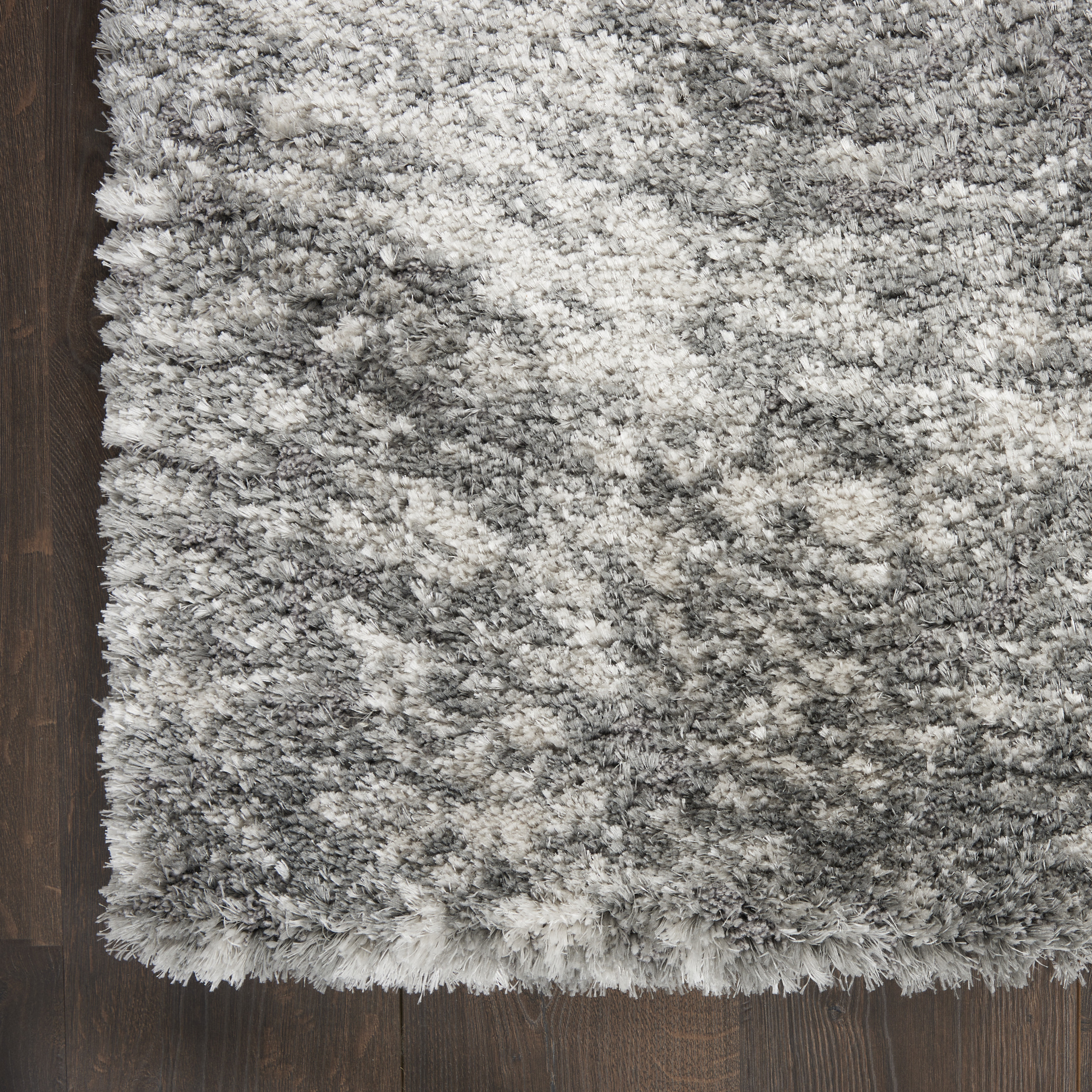 Nourison Dreamy Shag 5'3" x 7'3" Charcoal Grey Shag Indoor Rug