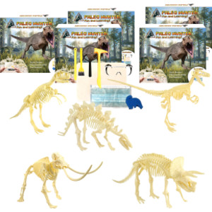 Paleo Hunter&trade; Dig Kit for STEAM Education - All Five Dinosaurs