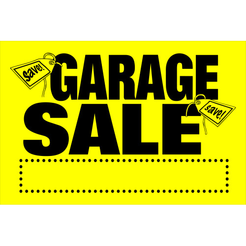 Hillman Garage Sale Sign 8