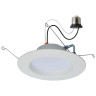 6.7 W LED Downlight Retrofit - 4 Inches - CCT Selectable - Round - White - 120 Volt