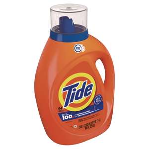 PG12110, Procter & Gamble, Tide HE Laundry Detergent, Original Scent,  84 oz Bottle