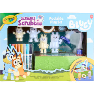 Scribble Scrubbie Bluey Poolside Playset
