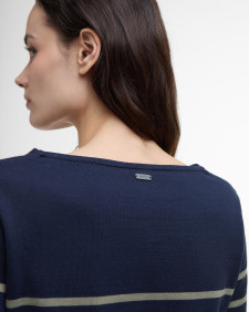 Hawkins Striped Long-Sleeved T-Shirt Navy Stripe