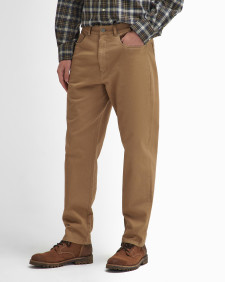 Washed Stretch Regular Trousers Stone