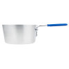 10-quart Wear-Ever® tapered saucepan with natural finish and Cool Handle® rubber grip sleeve
