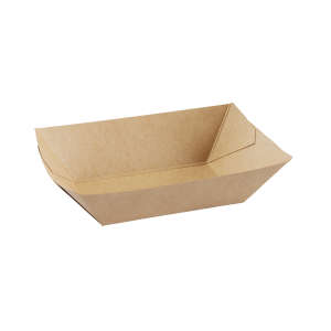Dixie®, Poly-Coated Paper Food Tray, 1 lb Capacity, Brown
