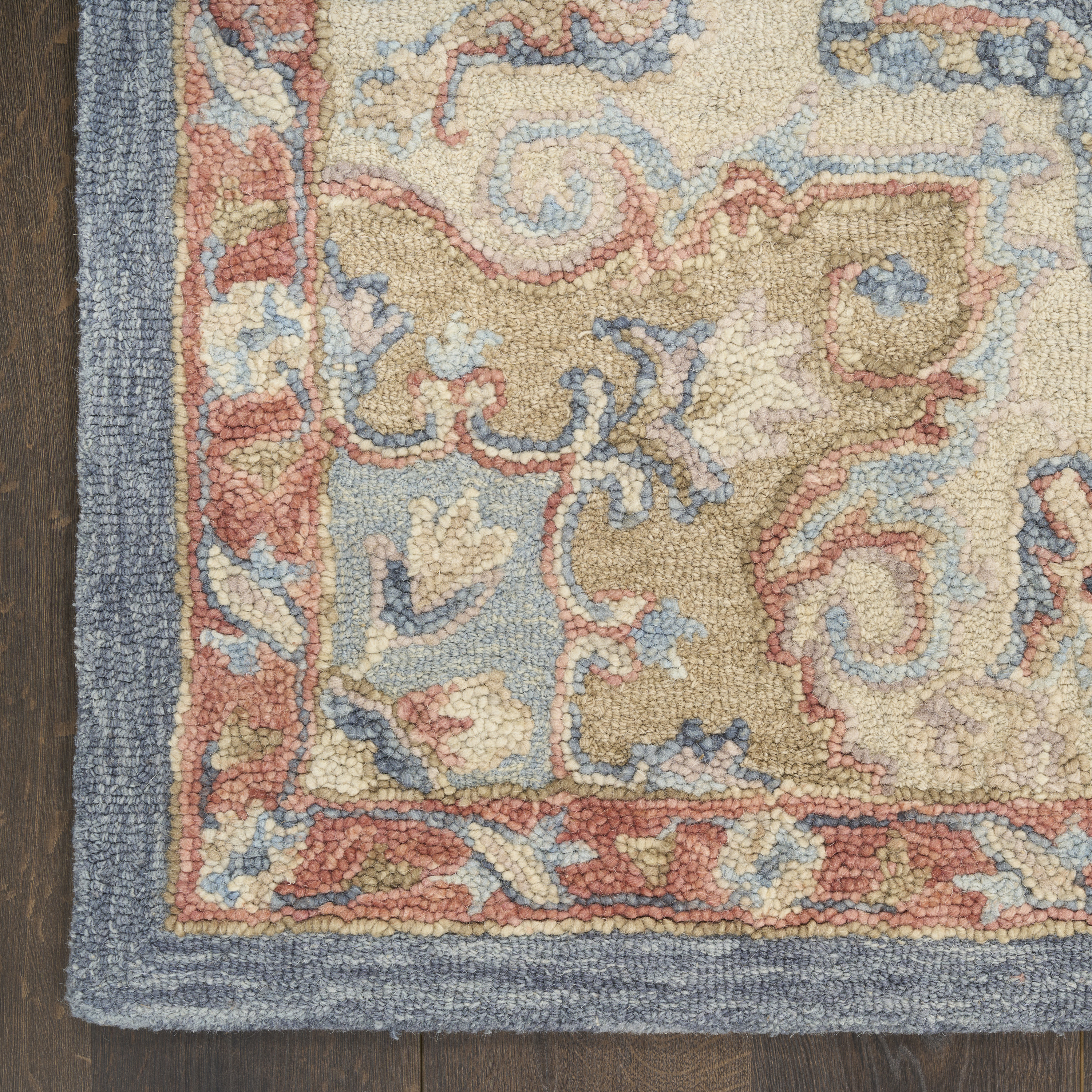 Nourison Maison 9'9" x 13'9" Blue Ivory Vintage Indoor Rug