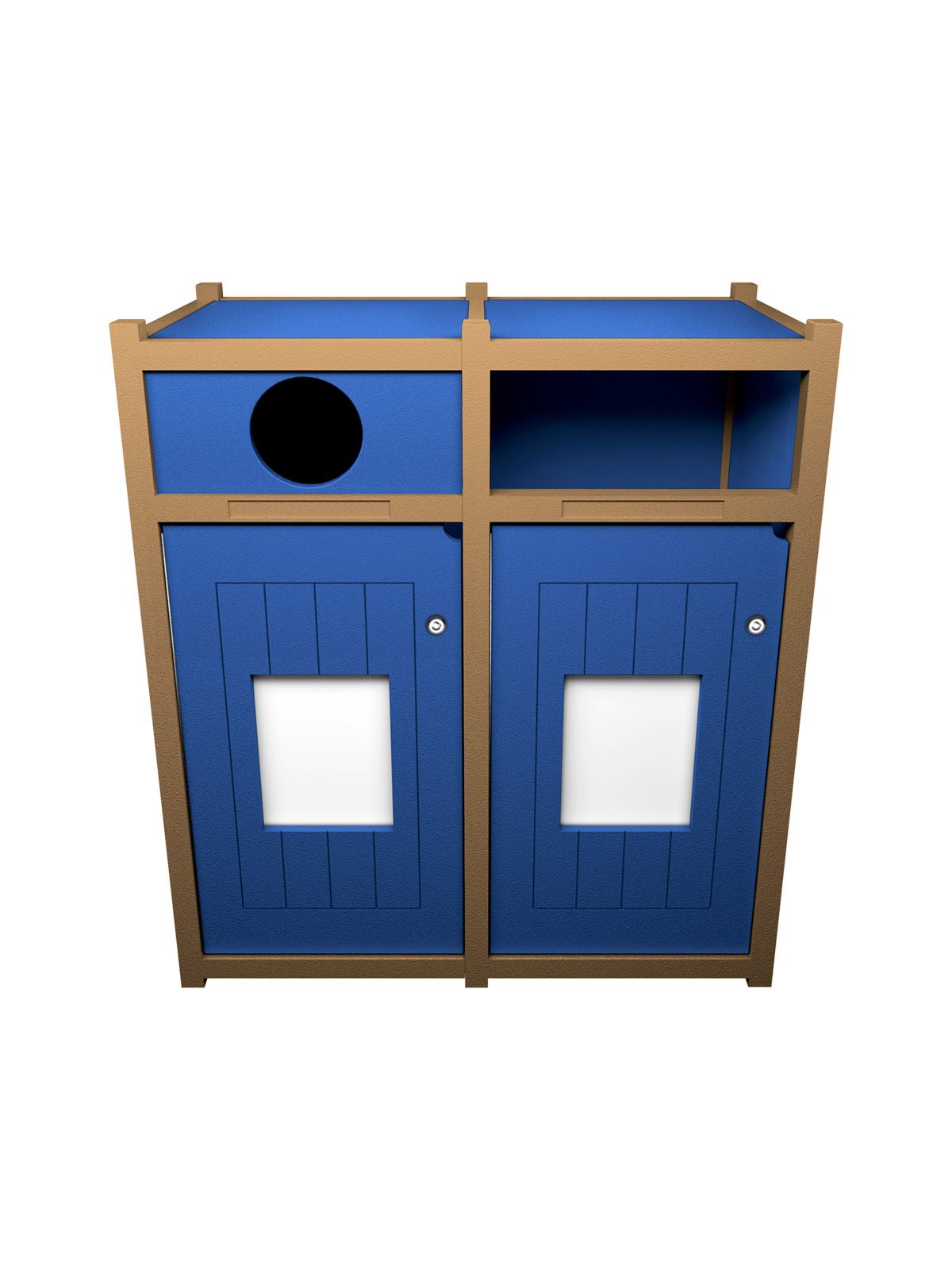 VISION – Double – Unit – Circle-Full – Cedar-Blue