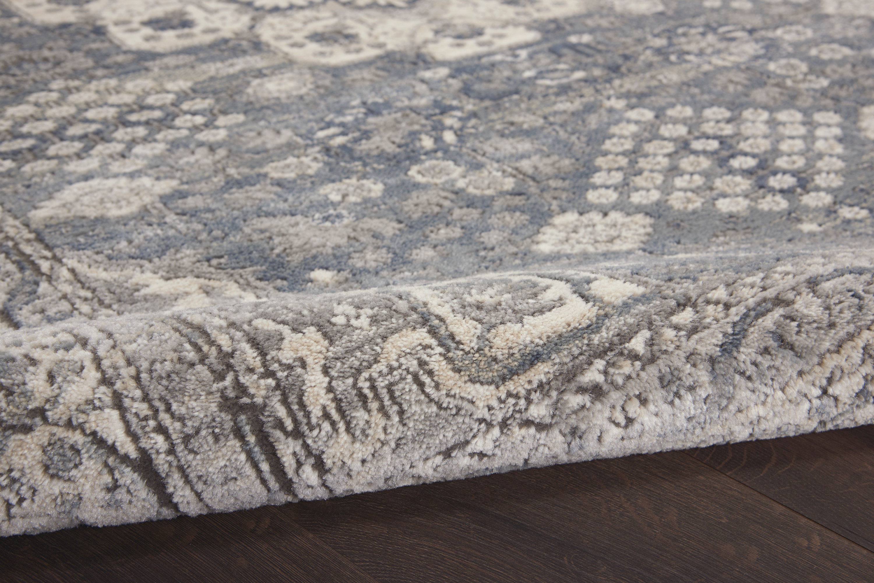 Nourison Quarry 7'10" x 9'10" Grey Ivory Vintage Indoor Rug