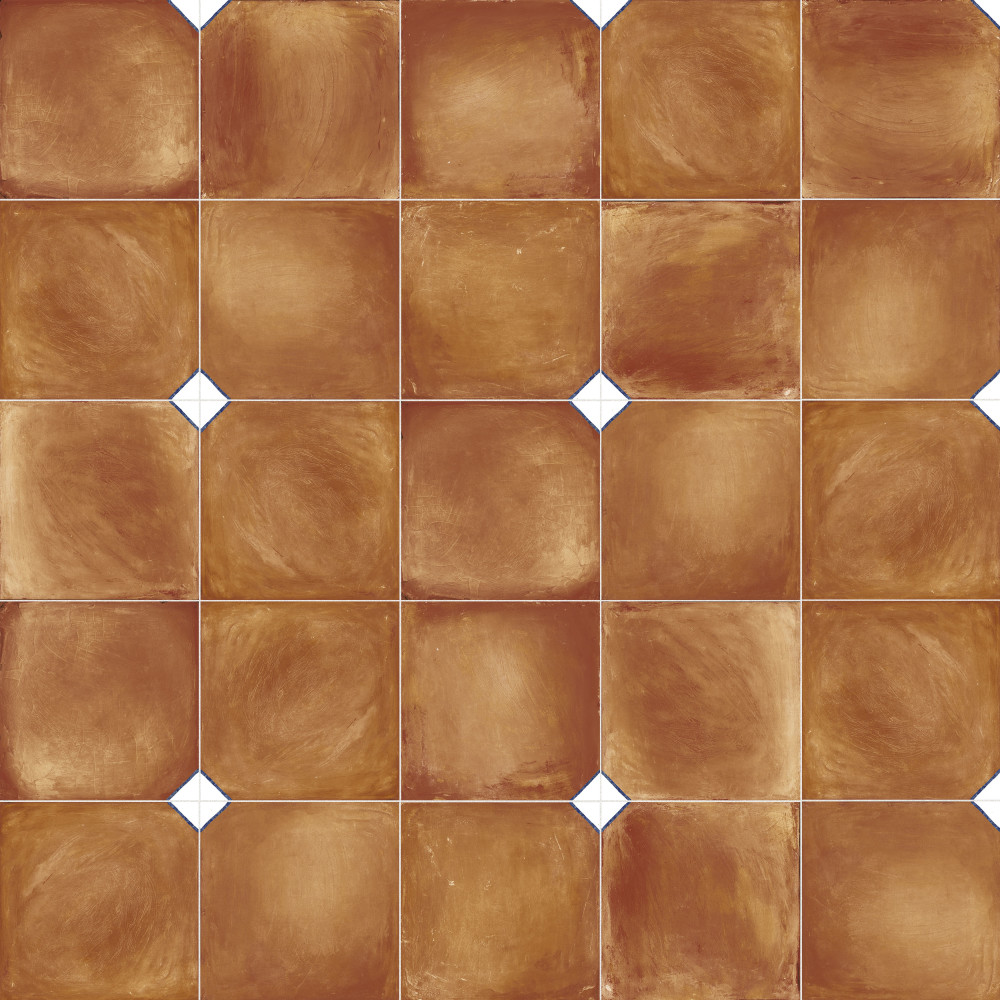 Sentier des Ocres Coin Blue 7-7/8 in. x 7-7/8 in. Porcelain Floor and Wall Tile