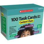 Scholastic Teaching Solutions 100 Task Cards in a Box: Context Clues SC-716436