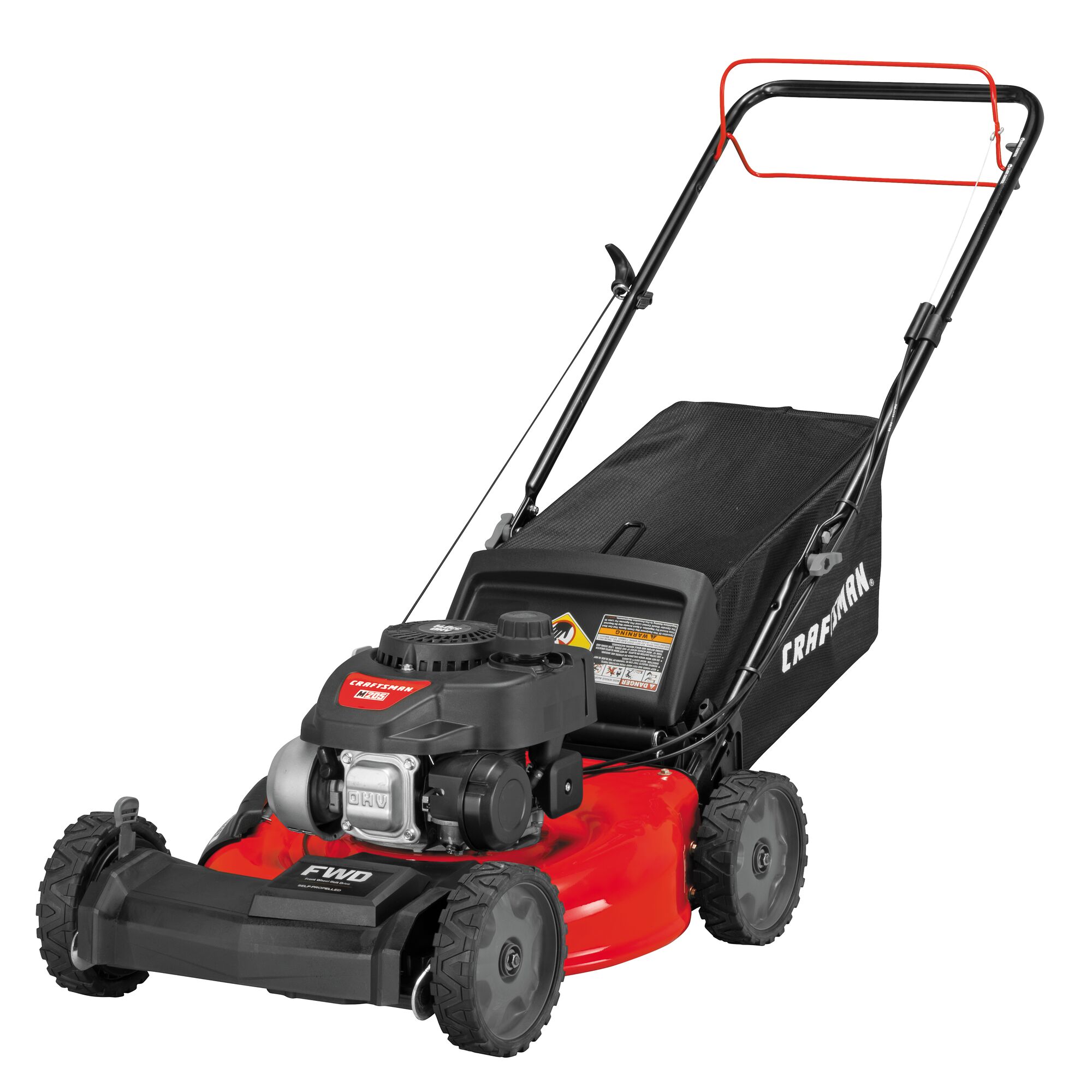 21 inch front wheel drive self propelled lawn mower.