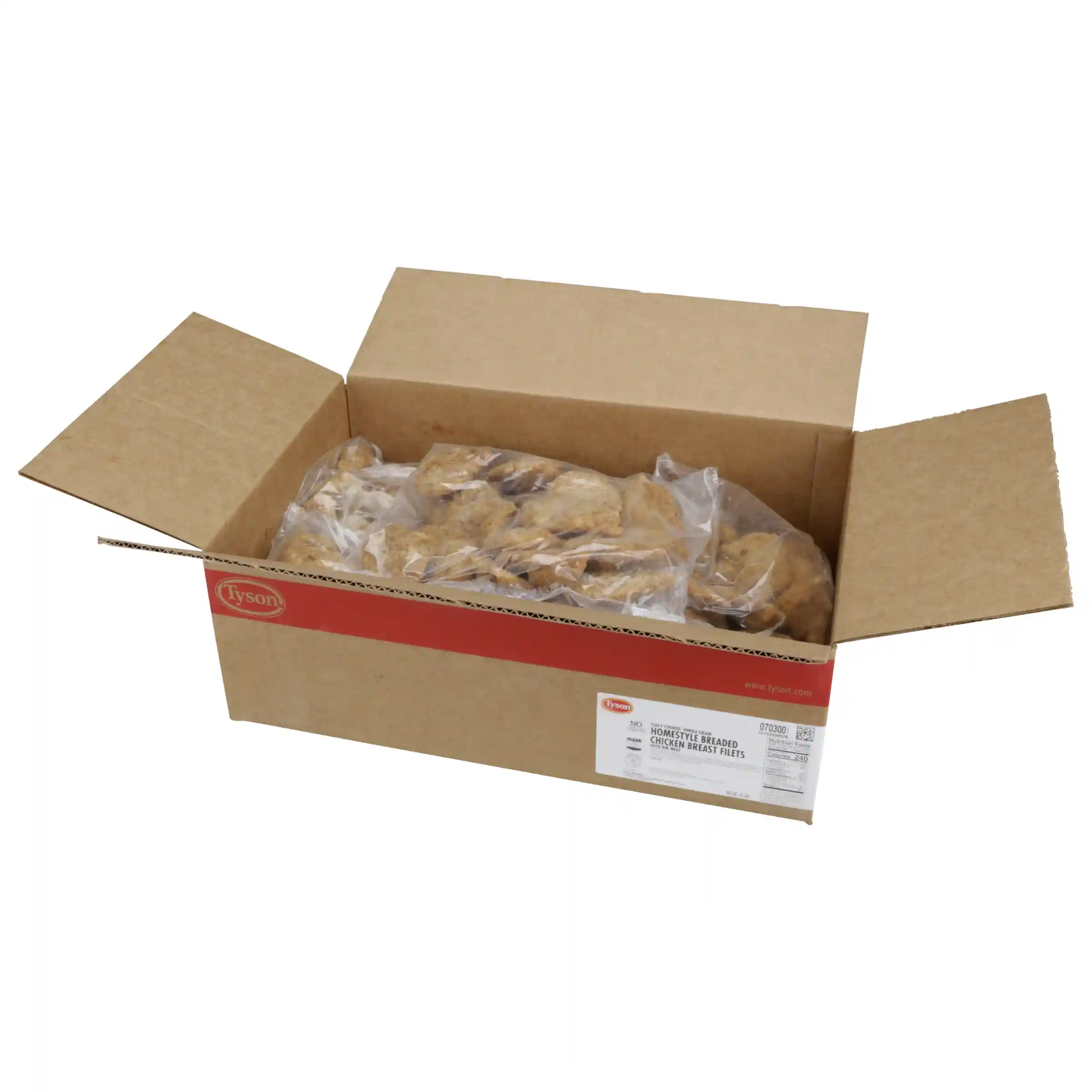 Tyson® Fully Cooked Whole Grain Breaded Homestyle Chicken Breast Filets, 4 oz. _image_4